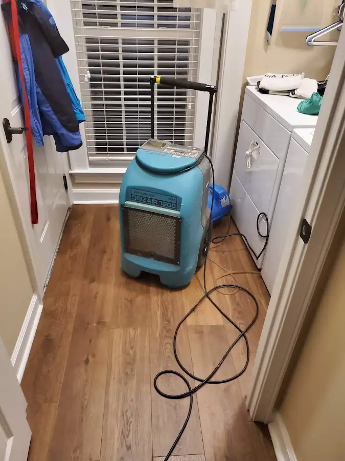 Commercial dehumidifier deployed for Flood Damage Cleanup in Powell